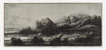 Legros, Alphonde , Cabane dans les marais from an etching -