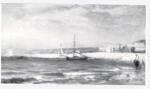 Lepine, Stanislas , Cavalier et Bateaux de Peche au bord de la Mer -
