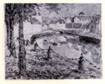 Anonimo , Le Sidaner, Henri - sec. XIX - Ville au bord d'un Fleuve