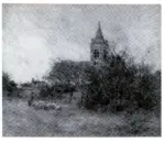 Lhermitte, Leon , Le clocher de Primelle -