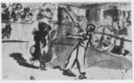 Manet, Edouard , Le montreur d'ours croquis original