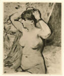 Manet, Edouard , Donna nuda che si pettina