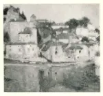 Martin, Henri , Village ensoleill&eacute; au bord de l'eau