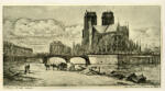 Meryon, Charles , Abside di Notre-Dame -