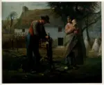 Millet, Jean-Francois , Un paysan Greffant un Arbre