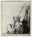 Millet, Jean Francois , Paysanne se reposant au pied d'une meule
