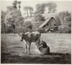 Millet, Jean Francois , Le moulin. Il molino