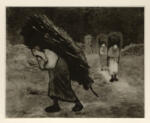 Millet, Jean Francois , Donna che porta legna sulla schiena