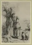 Millet, Jean Francois , Donna sotto un albero