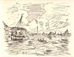 Anonimo , Monet, Claude - sec. XIX - Barche