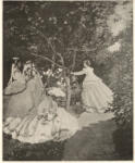 Anonimo , Monet, Claude - sec. XIX - Donne in giardino