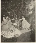 Monet, Claude , Donne in giardino
