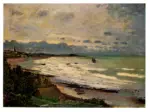 Monet, Claude , La plage a Sainte Adresse