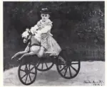 Monet, Claude , Jean Monet on a mechanical horse