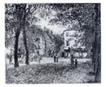 Monet, Claude , La place du village à Argentuil