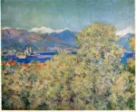 Monet, Claude , Antibes, vue des jardin de la salis