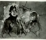 Morisot, Berthe , Portrait de Berthe Morisot et sa fille