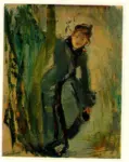 Morisot, Berthe , Jeune fille remettant son patin