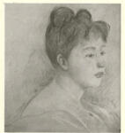 Morisot, Berthe , Portrait de jeune femme -