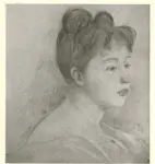 Morisot, Berthe , Portrait de jeune femme
