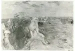 Morisot, Berthe , Jeune fille assise sur la falaise au Portrieux