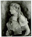 Morisot, Berthe , Jeune fille avec eventail -