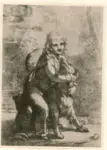 Prud'hon, Pierre-Paul , Knabe mit hund