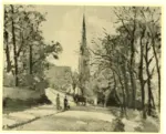 Anonimo , Pissarro, Camille - sec. XIX - St Stephen's Chirch, Lower Norwood