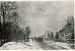 Pissarro, Camille , La neige &agrave; Louveciennes