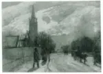 Pissarro, Camille , Sketch for l'Eglise de Westow Hill