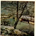Pissarro, Camille , L'Hiver &agrave; Montfoucault