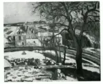 Anonimo , Pissarro, Camille - sec. XIX - Effet de Neige &agrave; l'Hermitage, Pontoise