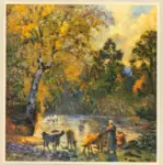 Anonimo , Pissarro, Camille - sec. XIX - Autunno a Montfoucault