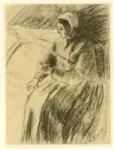 Pissarro, Camille , Donna che fila