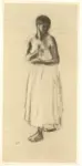 Pissarro, Camille , Ragazza in posa