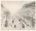 Anonimo , Pissarro, Camille - sec. XIX - Boulevard Montmartre