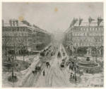 Pissarro, Camille , Die Avenue de l'Opéra in Paris -