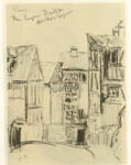 Pissarro, Camille , Vecchia strada a Rouen