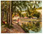 Pissarro, Camille , Chemin de halage &agrave; Saint-Mamm&egrave;s