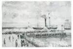 Pissarro, Camille , La Jet&eacute;e du Havre