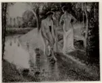 Anonimo , Pissarro, Camille - sec. XIX - Le bain