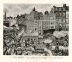 Anonimo , Pissarro, Camille - sec. XIX - Le march&eacute; &agrave; Dieppe