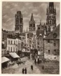 Anonimo , Pissarro, Camille - sec. XIX - Vicolo di Rouen