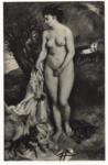Renoir, Pierre Auguste , Bagnante con grifoncino