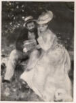 Anonimo , Renoir, Pierre Auguste - sec. XIX - Confidences (la tonnelle)