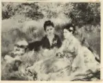 Renoir, Pierre Auguste , Sull'erba - Due donne in giardino