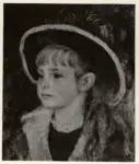 Renoir, Pierre Auguste , Bambina con cappello profilato