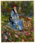 Renoir, Pierre Auguste , Fra le rose (La Signora Clepisson in giardino)