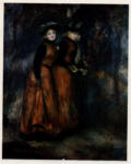 Anonimo , Renoir, Pierre Auguste - sec. XIX - Tre giovani donne a passeggio