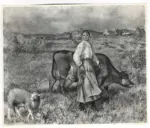Renoir, Pierre Auguste , La pastora, la pecora e la mucca